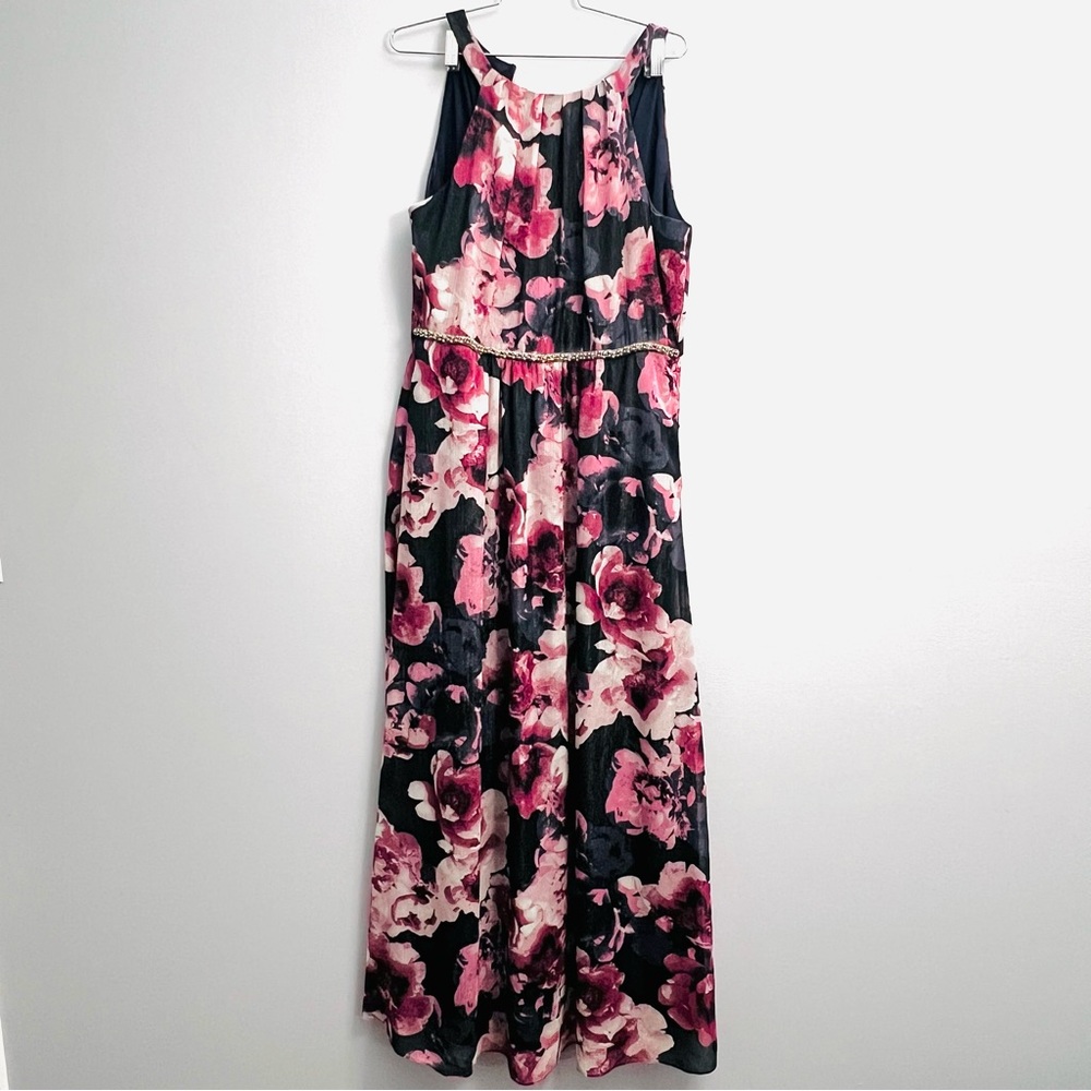Purple Floral Gown
